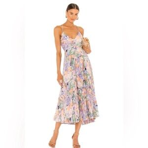 New ASTR the Label Blythe Floral Midi Dress Size Large